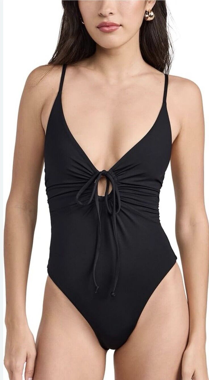 LSpace Piper One Piece Swimsuit women, Doubles as Bodysuit, Black XL NWOT